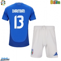 Italia Matteo Darmian #13 Hjemmedraktsett Barn EM 2024 Kortermet (+ Korte bukser)